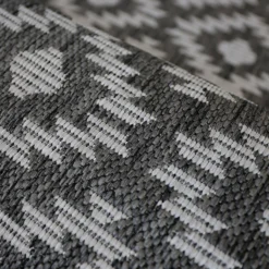 Indoor Outdoor Geo Runner - Silver - 67x200cm -Home Base Sales Shop 14758882 1445053511540085