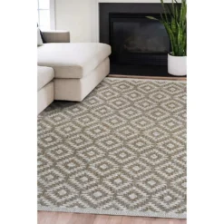Indoor Outdoor Geo Rug - Natural - 200x290cm -Home Base Sales Shop 14758889 1735053511331867
