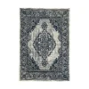 Indoor Outdoor Medallion Rug - Navy - 160x230cm