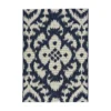 Indoor Outdoor Ikat Rug - Navy - 120x170cm