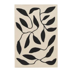 Leaf Rug - Monochrome - 120x170cm