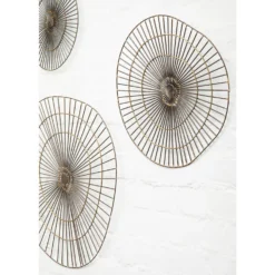 Mirano Medium Abstract Wall Art - Gold - 45x47cm -Home Base Sales Shop 14820992 4335057940620178