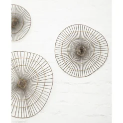 Mirano Medium Abstract Wall Art - Gold - 45x47cm -Home Base Sales Shop 14820992 8315057940594060