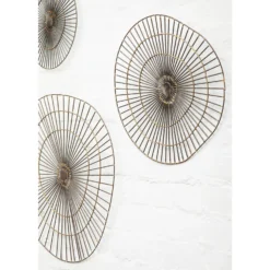 Mirano Small Abstract Wall Art - Gold - 29x31cm -Home Base Sales Shop 14820994 1455057938864680