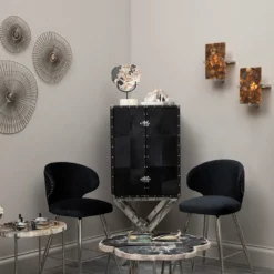 Mirano Small Abstract Wall Art - Gold - 29x31cm -Home Base Sales Shop 14820994 1605057938706907