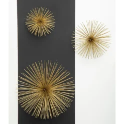 Mirano Set Of 3 Gold Starburst Wall Art -Home Base Sales Shop 14820996 1995057939936337