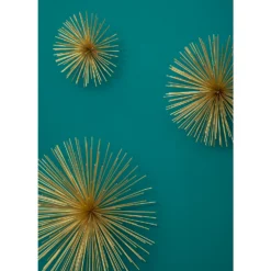 Mirano Set Of 3 Gold Starburst Wall Art -Home Base Sales Shop 14820996 3225057939838531