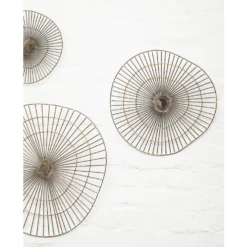 Mirano Large Abstract Wall Art - Gold - 59x61cm -Home Base Sales Shop 14820997 1445057940267024