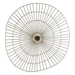 Mirano Large Abstract Wall Art - Gold - 59x61cm