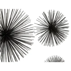 Mirano Set Of 3 Black Starburst Wall Art -Home Base Sales Shop 14821000 9905057937502875