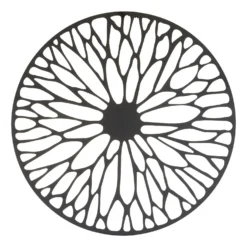 Trento Black Metal Wall Art - 65x65cm