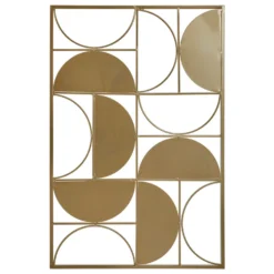 Trento Gold Metal Wall Art - 50.5x75.5cm