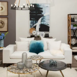 Astratto Wall Art Oil Painting - Blue & Black - 103x143cm -Home Base Sales Shop 14821009 5315058683398380