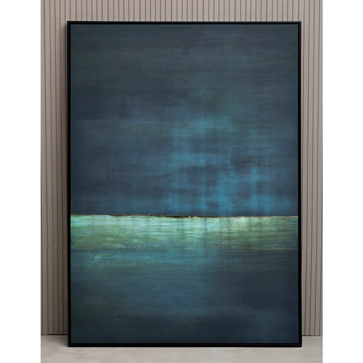 Astratto Canvas Wall Art - Teal - 102.6x142.6cm 3 Astratto Canvas Wall Art - Teal - 102.6x142.6cm - Image 3