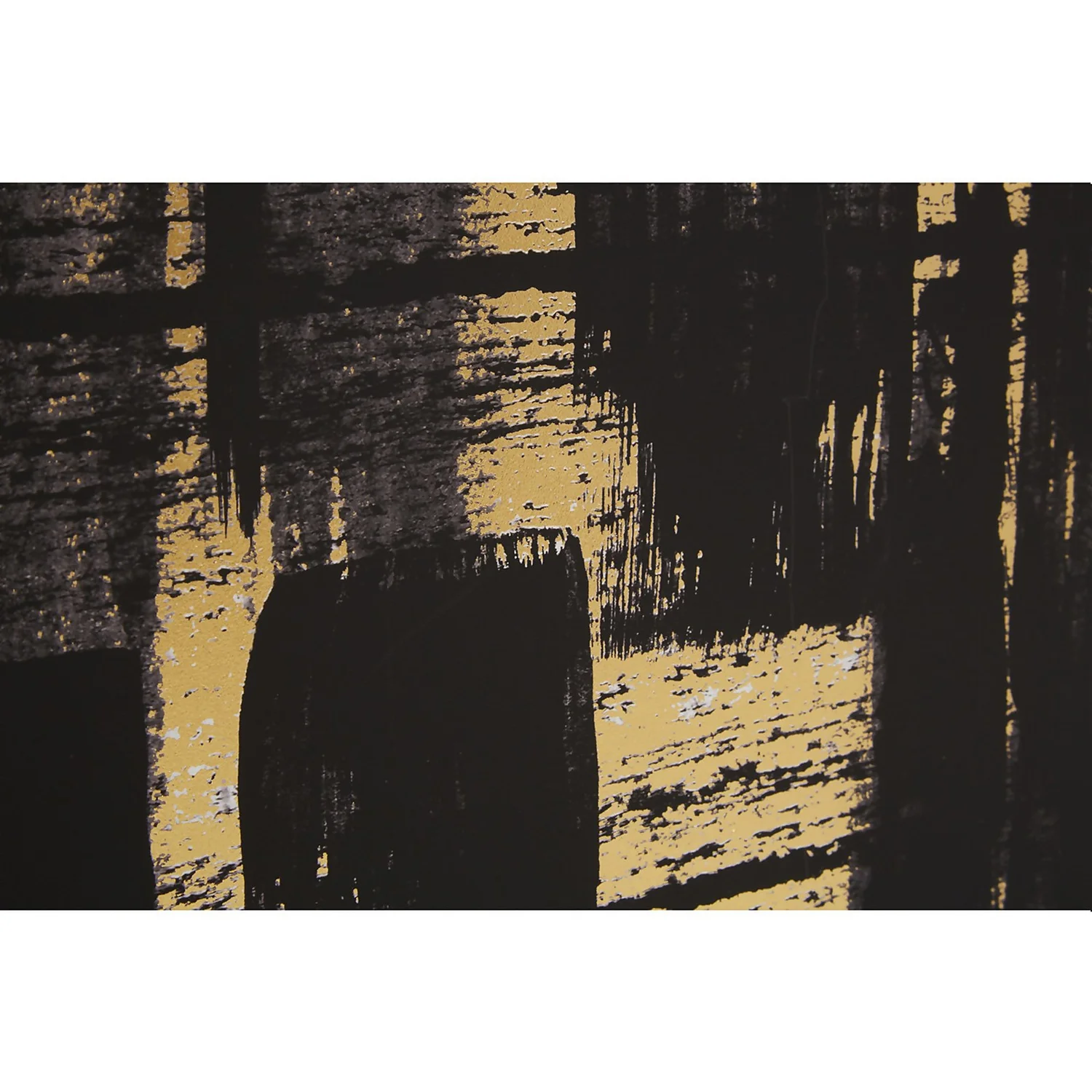 Astratto Canvas Wall Art - Black, White & Gold - 102.6x102.6cm 5 Astratto Canvas Wall Art - Black, White & Gold - 102.6x102.6cm - Image 5