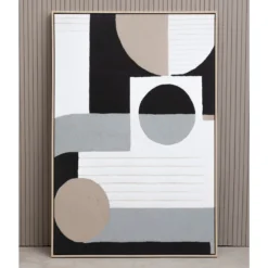 Astratto Abstract Geometric Wall Art - Monochrome - 83x123cm -Home Base Sales Shop 14821029 3235057939687688