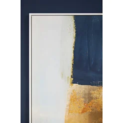 Astratto Wall Art - Blue & Gold - 103x103cm -Home Base Sales Shop 14821052 3685058394179150