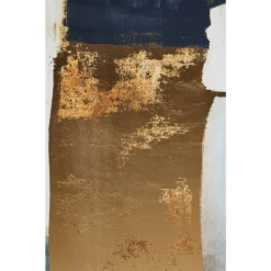 Astratto Wall Art - Blue & Gold - 103x103cm -Home Base Sales Shop 14821052 7405058394459182