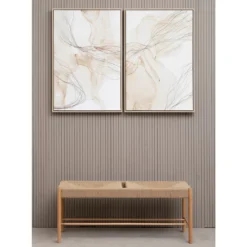 Astratto Set Of 2 Scribble Design Wall Art - Natural - 63x93cm -Home Base Sales Shop 14821054 1105057938505556