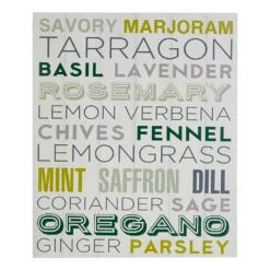 Herbs Wall Plaque - 25x30cm